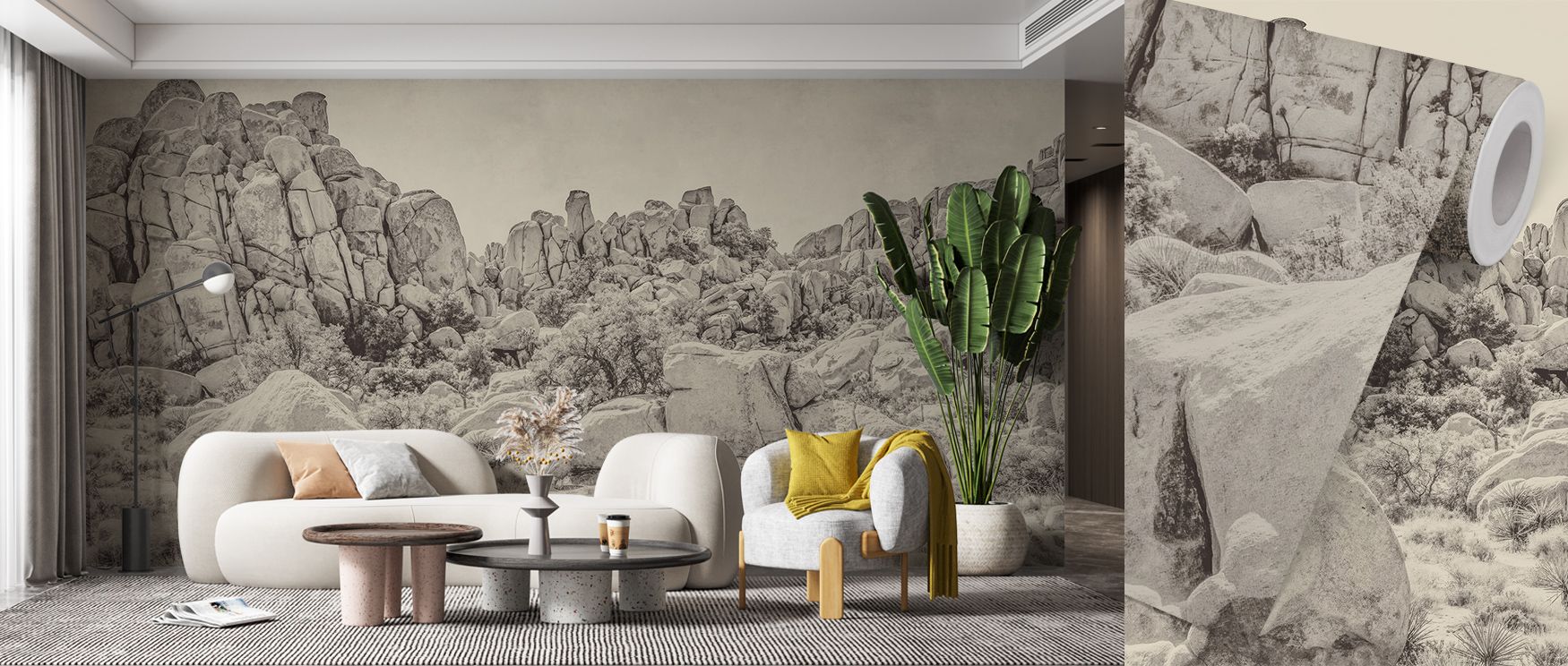 Joshua Hillside Wallpaper thrives on hillside imagery arranged in rhythm. Its motifs enrich bedrooms or living rooms, creating serenity. Each detail conveys calm character, shaping walls into grounded backdrops filled with artistry, charm, and timeless na
