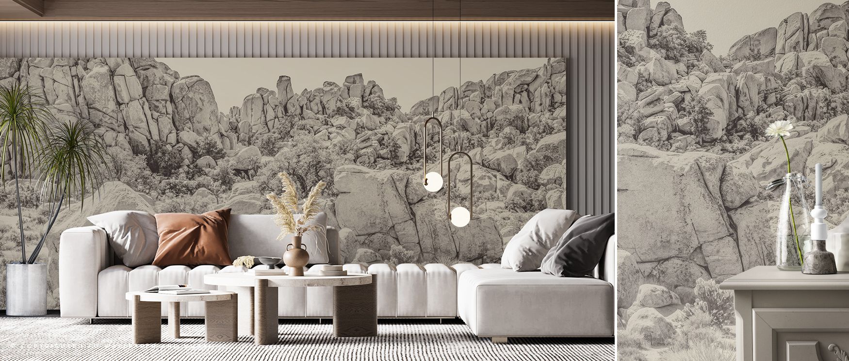 Joshua Hillside Wallpaper interprets natural strength through hillside patterns layered softly. Perfect for offices or bedrooms, it enriches interiors with calm. Each motif reflects balance, ensuring walls resonate with grounded charm while shaping interi