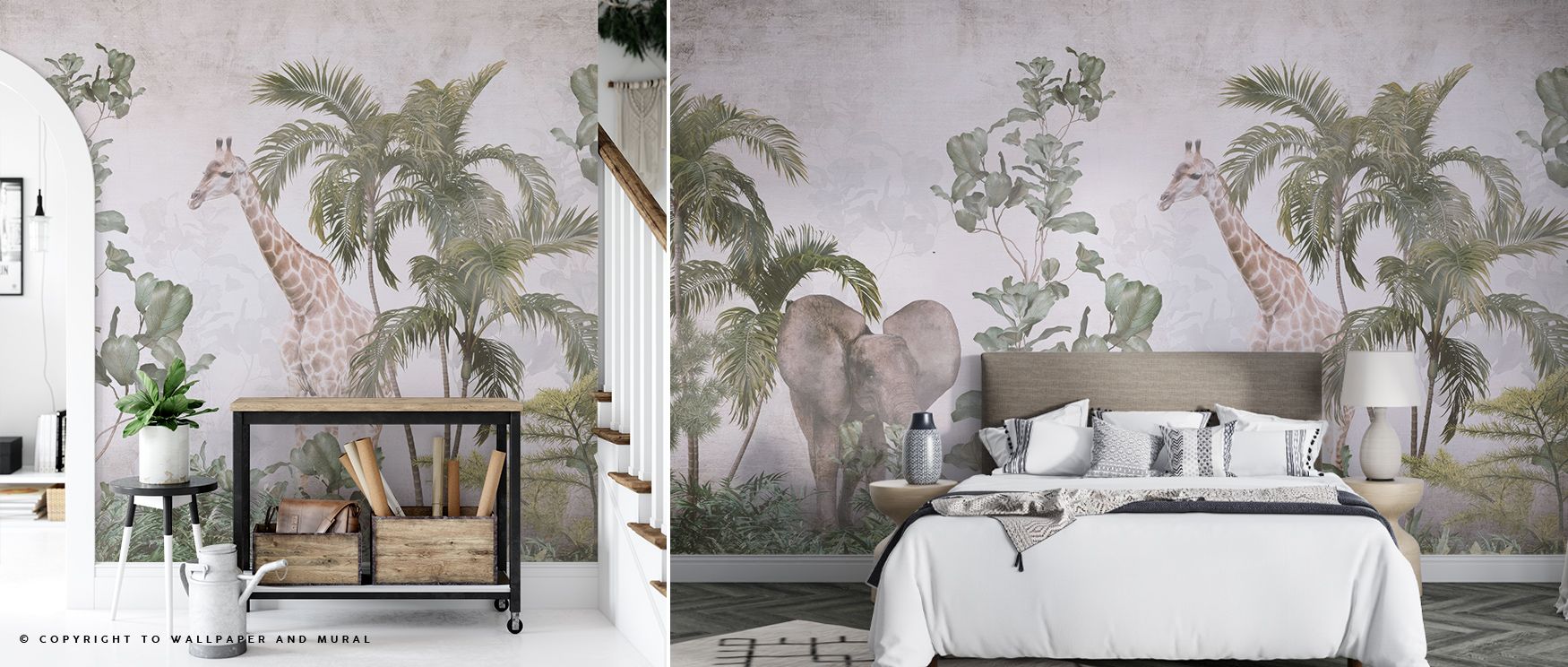 Jungle Oasis Wallpaper unfolds with greenery shaped into tropical rhythm. Its design enriches bedrooms or living rooms, offering immersive atmosphere. Each motif reflects vitality, surrounding interiors with artistry and charm that radiate freshness and t