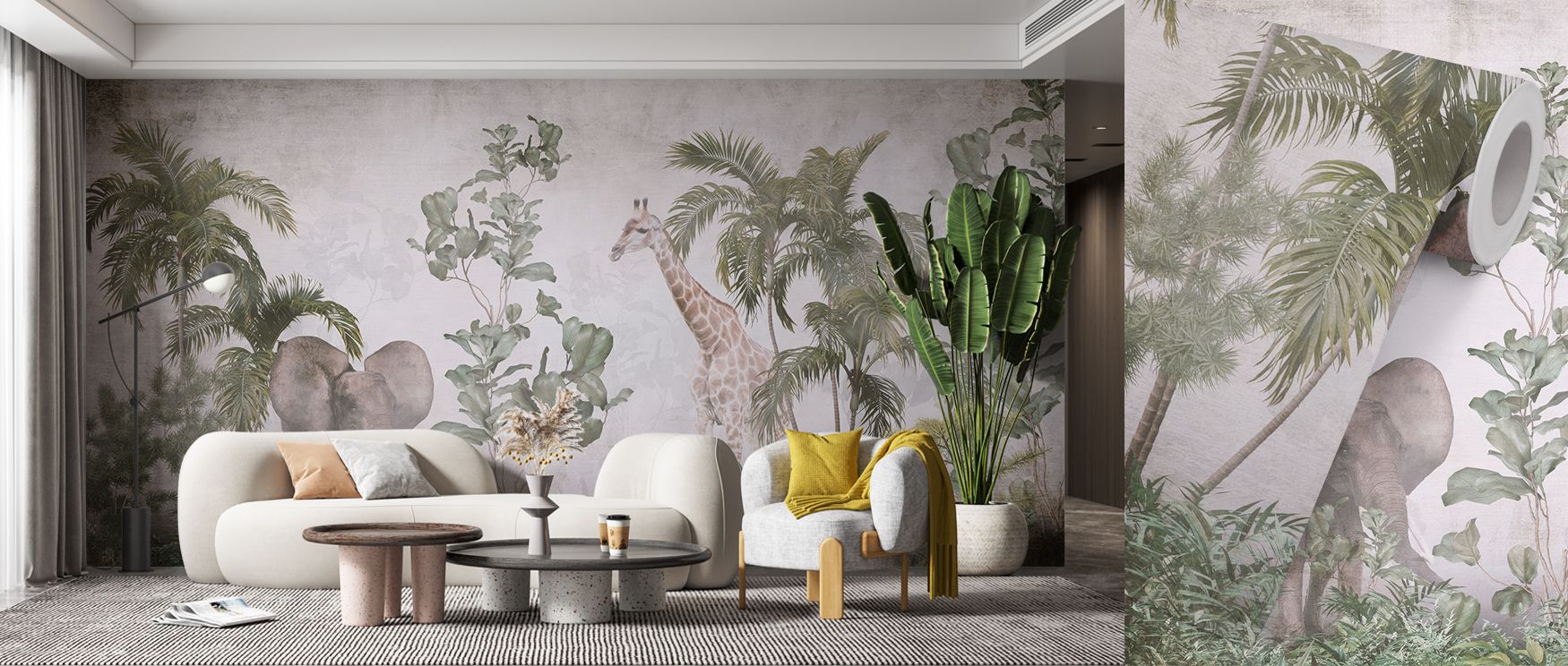 Jungle Oasis Wallpaper captures tropical charm through layered greenery shaped in abundance. Suited for kitchens or bedrooms, it enriches interiors with depth. Each motif reflects artistry, shaping walls into lush settings that balance vitality, natural r