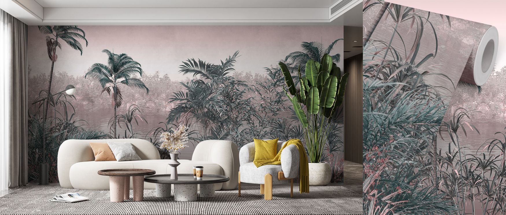 Jungle Seashore Wallpaper delivers coastal rhythm intertwined with tropical charm. Its imagery enriches kitchens or bedrooms with vibrancy. Each motif reflects balance, ensuring interiors become inviting reflections of freshness, warmth, and tropical arti