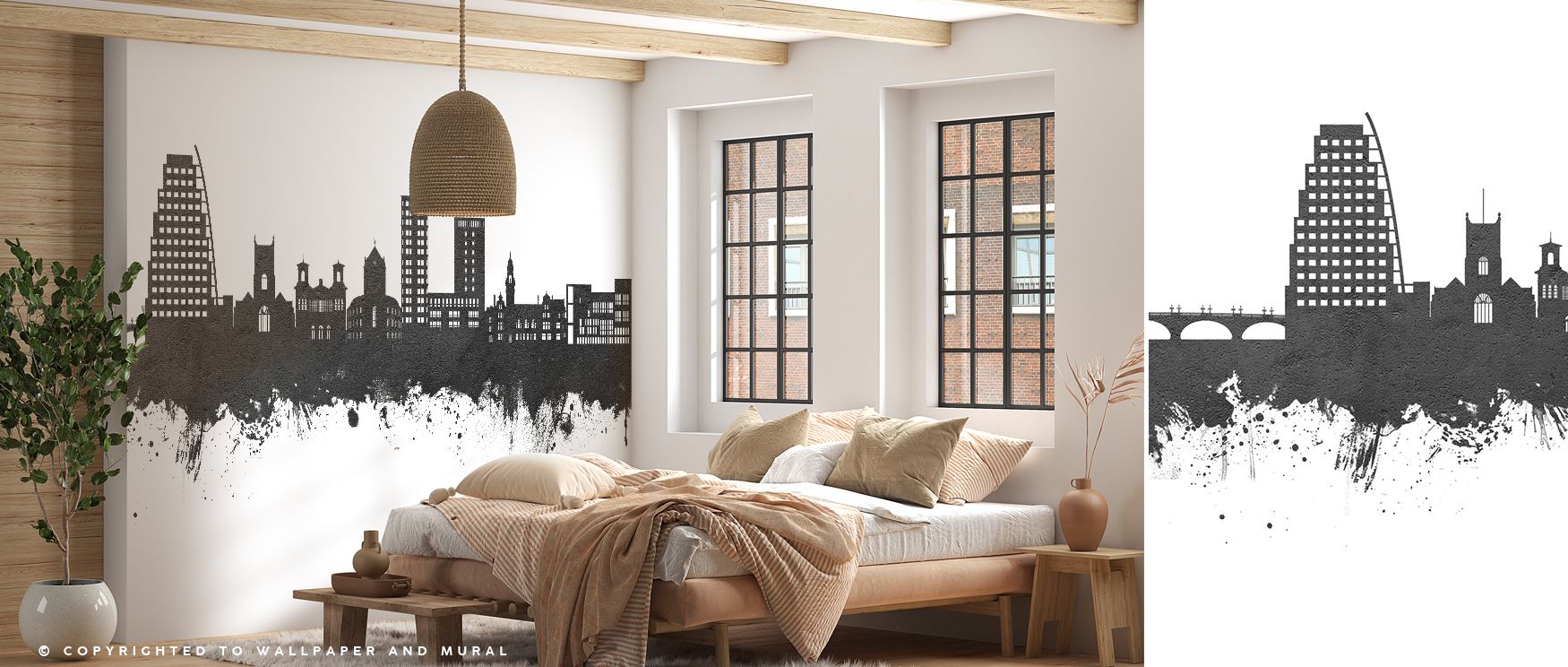 Kingston upon Thames England Skyline Black & White Wallpaper thrives on city heritage expressed through monochrome imagery. Its motifs enrich bedrooms or offices, providing strength. Each detail reflects balance, shaping walls into dramatic backdrops fill
