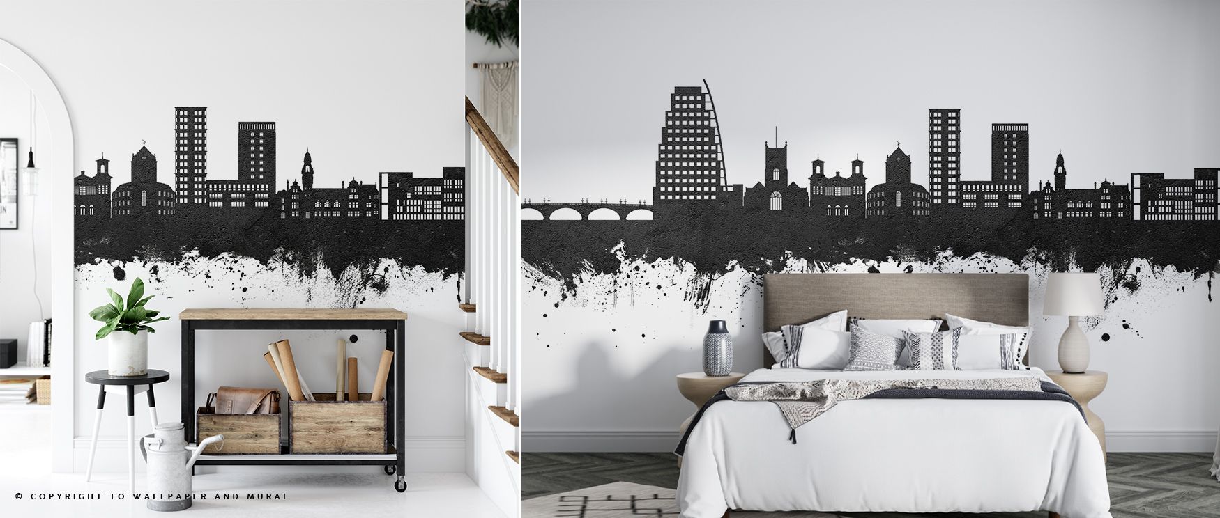 Through monochrome tones, Kingston upon Thames England Skyline Black & White Wallpaper conveys strength and heritage. Its design enriches living rooms or bedrooms, offering balance that ensures interiors resonate with artistry. Each motif conveys characte
