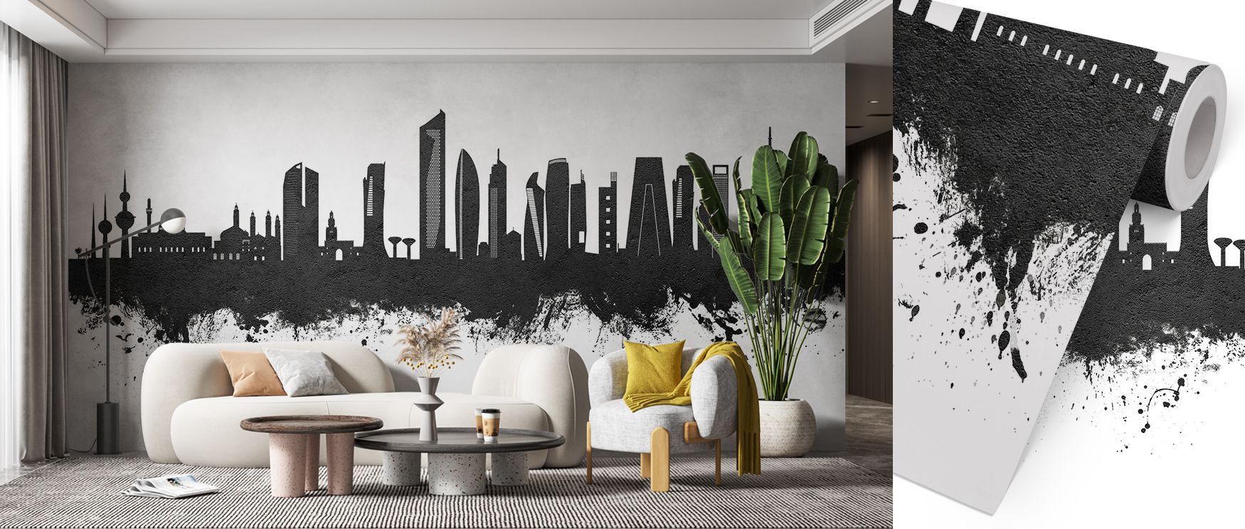 Through monochrome tones, Kuwait City Skyline Black & White Wallpaper conveys balance between heritage and strength. Its design enriches living rooms or bedrooms, offering atmosphere of pride. Each motif reflects artistry, turning walls into dramatic refl