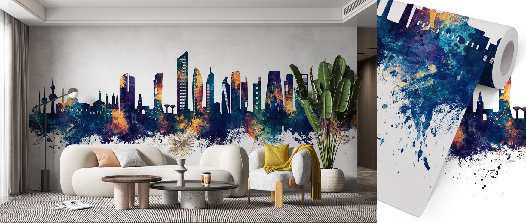 Kuwait City Skyline Blue & Bronze Wallpaper reveals metropolitan pride through blue and bronze tones. Perfect for offices or living rooms, it enriches atmosphere with heritage. Each motif conveys balance, shaping interiors into bold backdrops that resonat