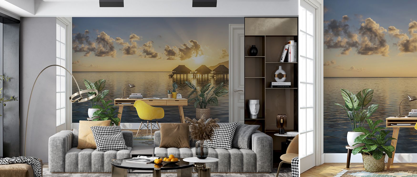 The artistry of Lagoon Sunrise Wallpaper flows through imagery layered in dawn tones. Its motifs enrich bedrooms or offices with balance. Each motif conveys charm, shaping walls into tranquil backdrops where calmness, serenity, and warmth endure through n