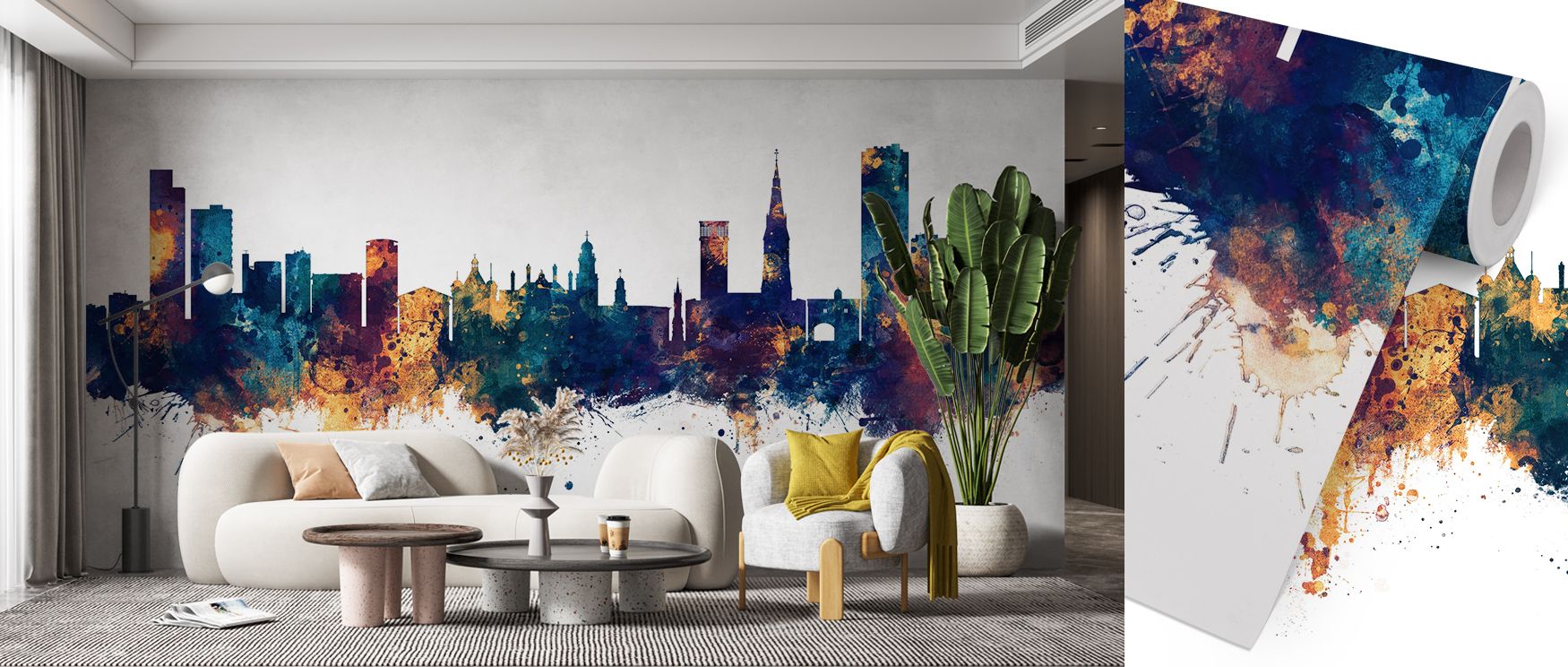 Leicester England Skyline Blue & Bronze Wallpaper thrives on layered tones shaped into skyline imagery. Perfect for living rooms or bedrooms, it enriches atmosphere with pride. Each motif conveys artistry, creating metropolitan backdrops that radiate heri