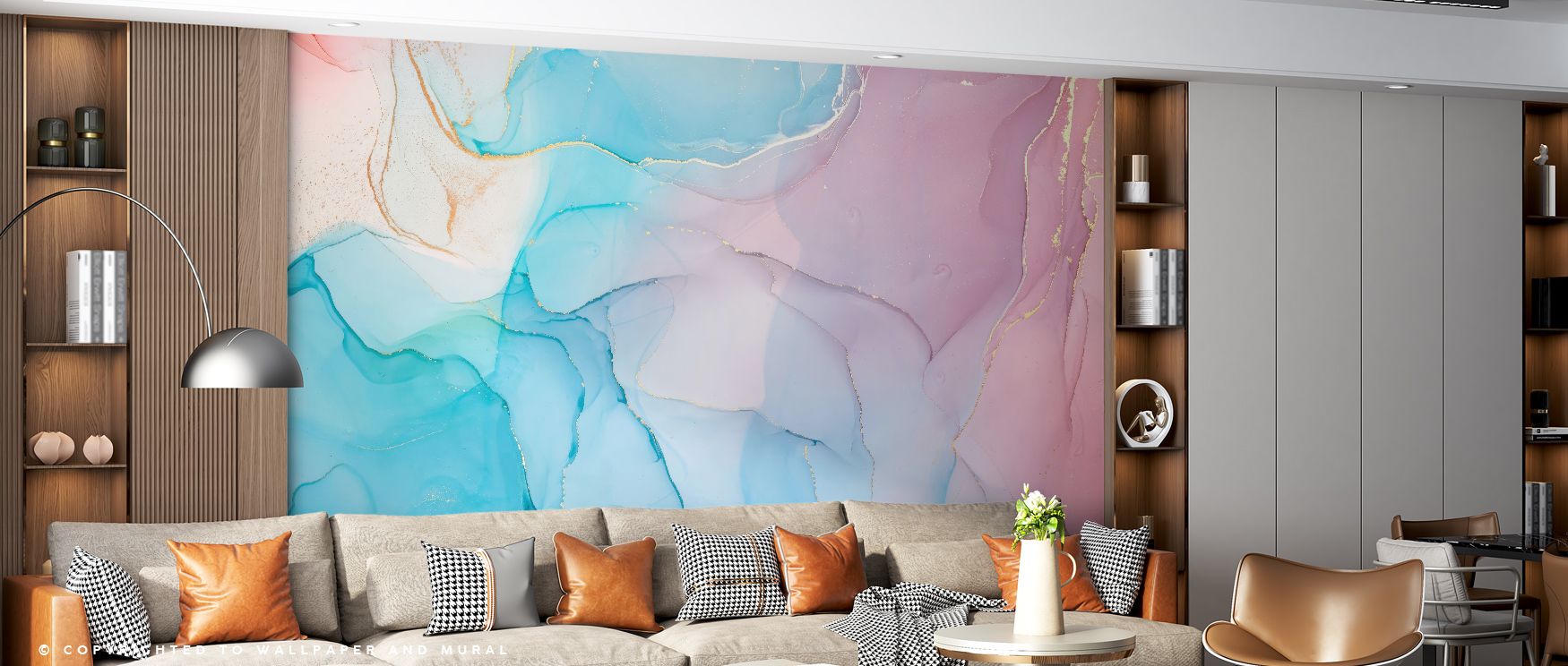 Liquid Silk Wallpaper interprets fluid rhythm into imagery shaped with tone. Its motifs enrich offices or bedrooms with calm atmosphere. Each motif conveys artistry, ensuring interiors resonate with refinement and charm while creating walls that reflect b