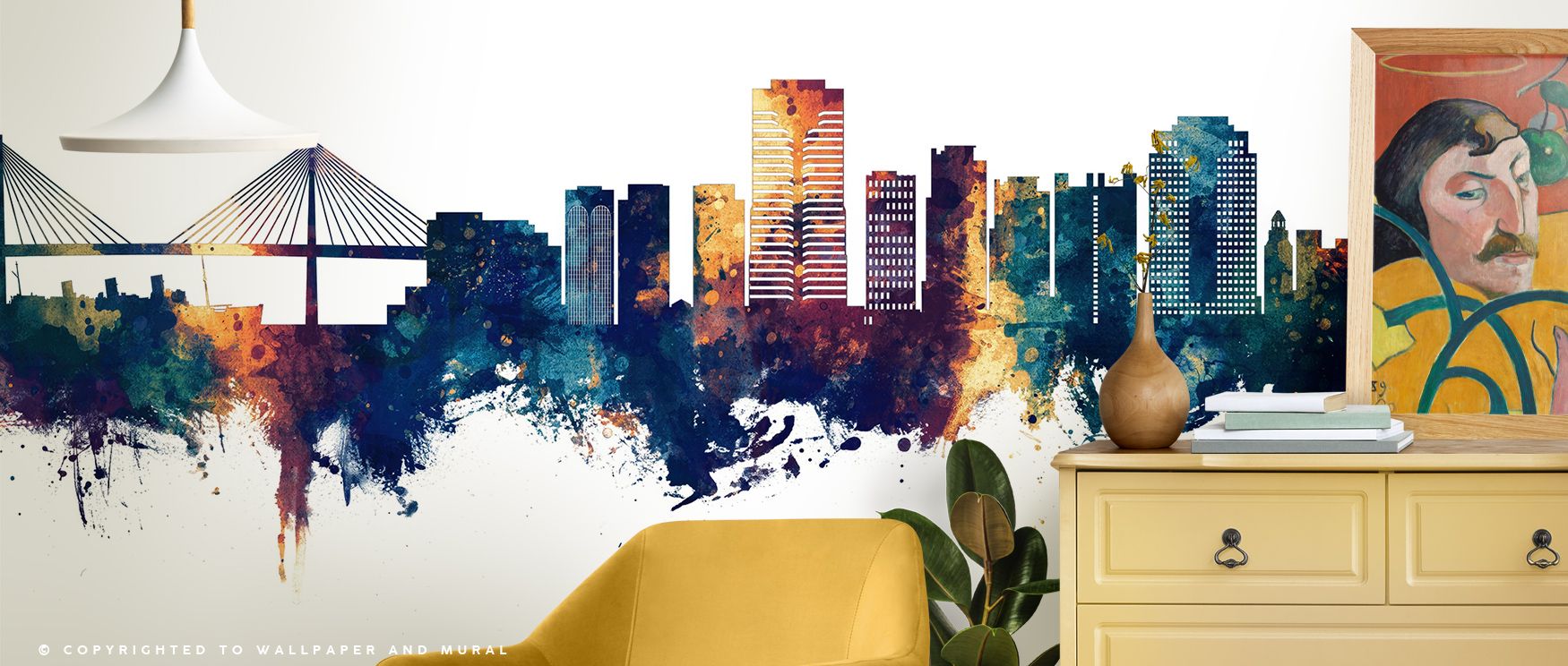 Long Beach California Skyline Blue & Bronze Wallpaper presents silhouettes layered in blue and bronze tones. Its motifs enrich living rooms or bedrooms with strength. Each motif conveys artistry, ensuring interiors resonate with cultural pride, metropolit