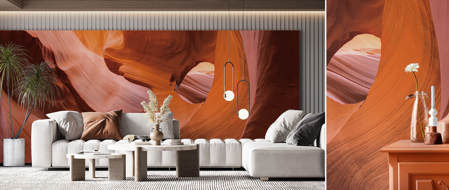 Lower Antelope Canyon II Wallpaper reflects geological artistry expressed in canyon forms. Perfect for bedrooms or offices, it enriches interiors with calm strength. Each motif conveys resilience, ensuring walls resonate with charm, vitality, and balance 