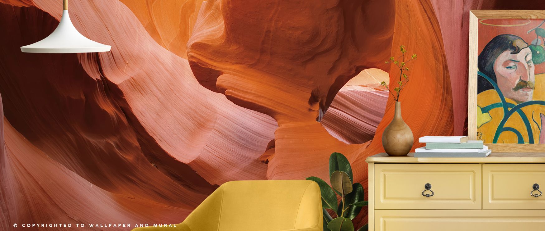 Lower Antelope Canyon II Wallpaper blossoms with canyon imagery layered in tone. Suited for bedrooms or offices, it enriches atmosphere with vitality. Each motif conveys artistry, ensuring walls reflect natural resilience, charm, and timeless resonance ac