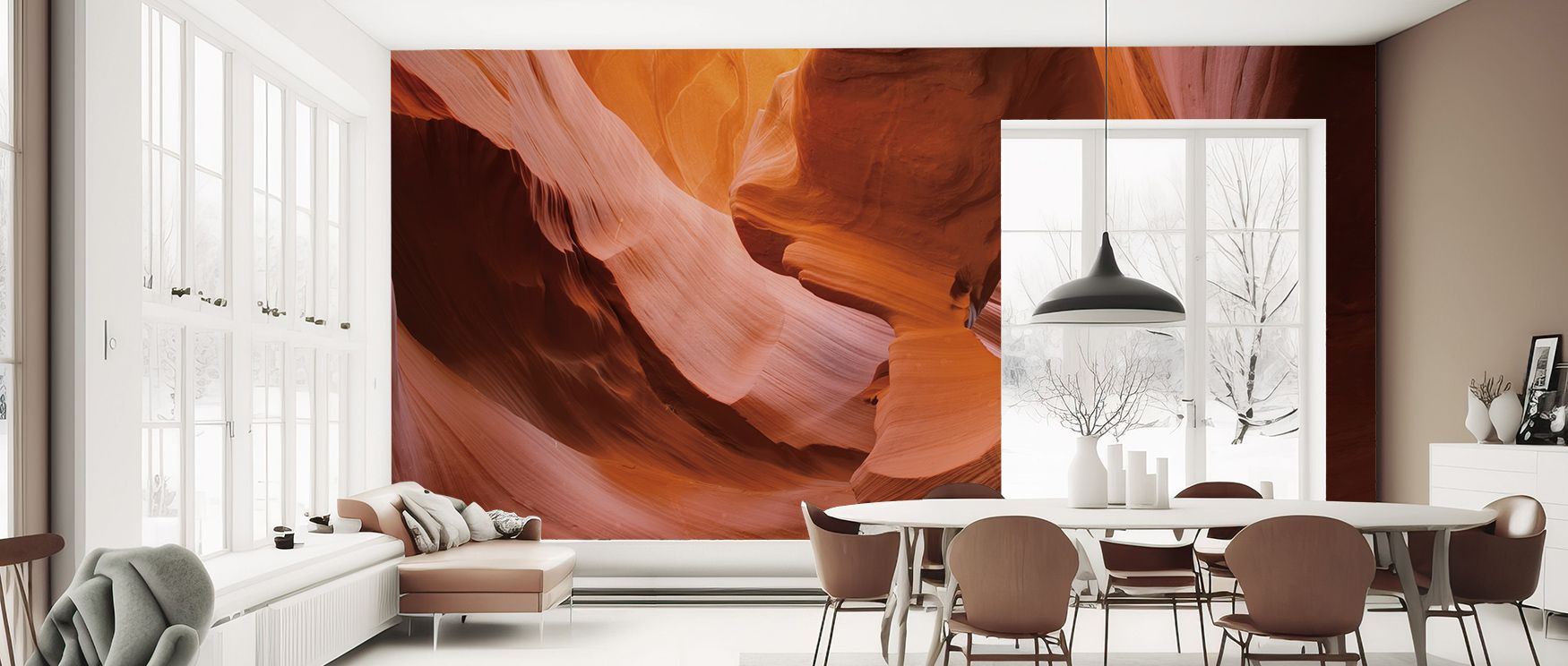 Lower Antelope Canyon II Wallpaper reflects calm artistry through imagery shaped in tone. Perfect for offices or bedrooms, it enriches atmosphere with balance. Each motif conveys character, ensuring walls resonate with strength, vitality, and natural grou
