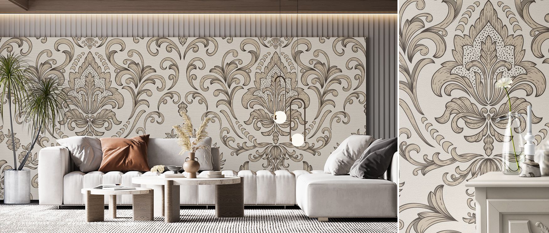 Ludovici Wallpaper reflects decorative nostalgia expressed in vintage tone. Perfect for kitchens or bedrooms, it enriches atmosphere with warmth. Each motif conveys artistry, shaping interiors into calm backdrops filled with charm, rhythm, and timeless cu