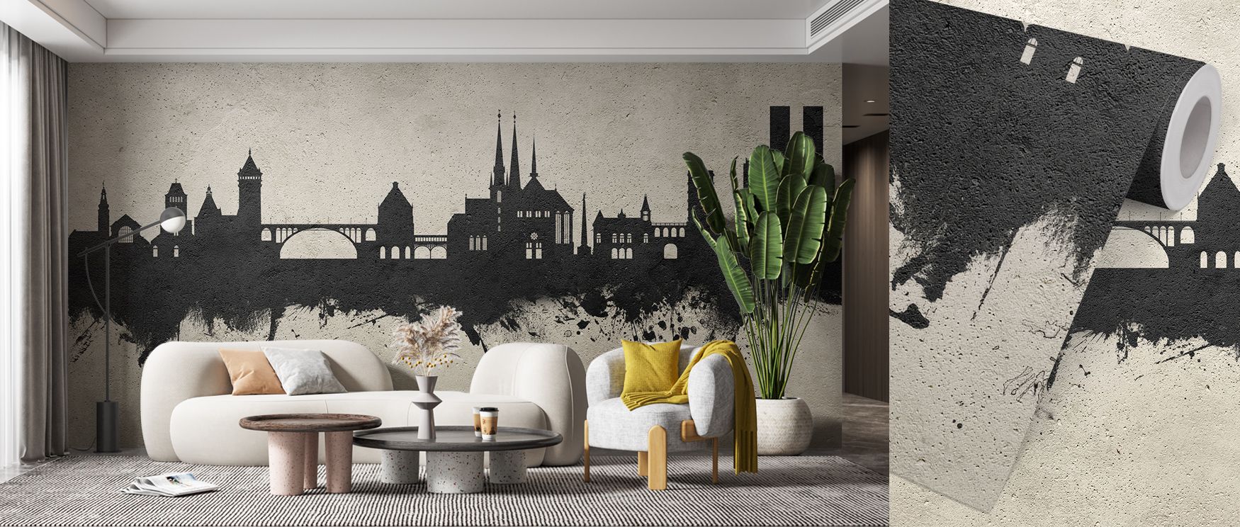 Luxembourg City Skyline Concrete Wallpaper thrives on texture layered in gritty rhythm. Perfect for offices or bedrooms, it enriches interiors with strength. Each motif conveys artistry, ensuring walls radiate cultural pride while shaping metropolitan ref