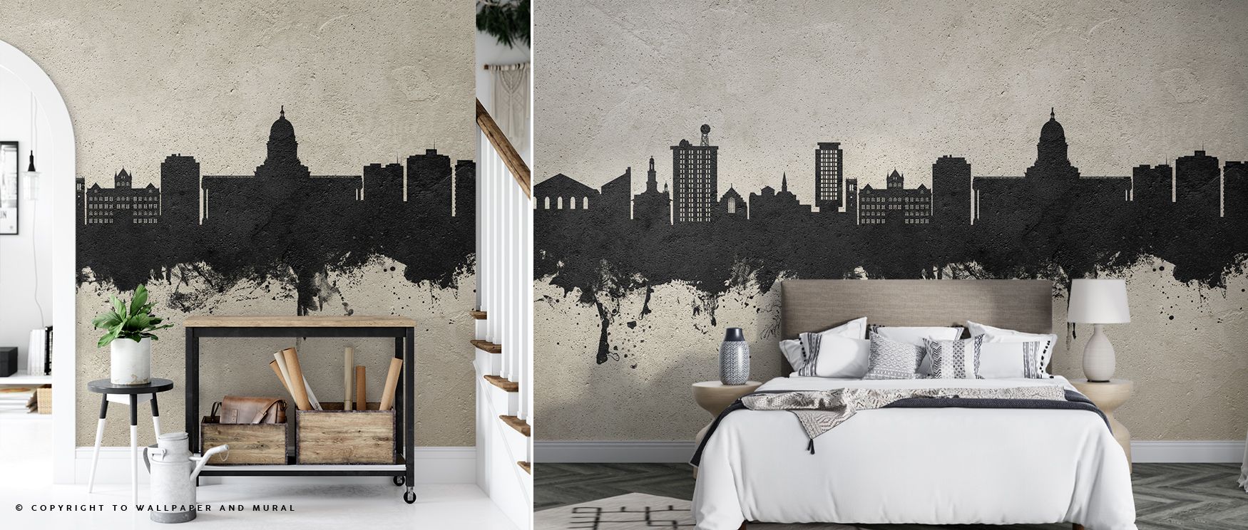 Madison Wisconsin Skyline Concrete Wallpaper thrives on industrial tone expressed in textured rhythm. Suited for offices or bedrooms, it enriches interiors with pride. Each motif conveys artistry, ensuring walls reflect strength, resilience, and metropoli