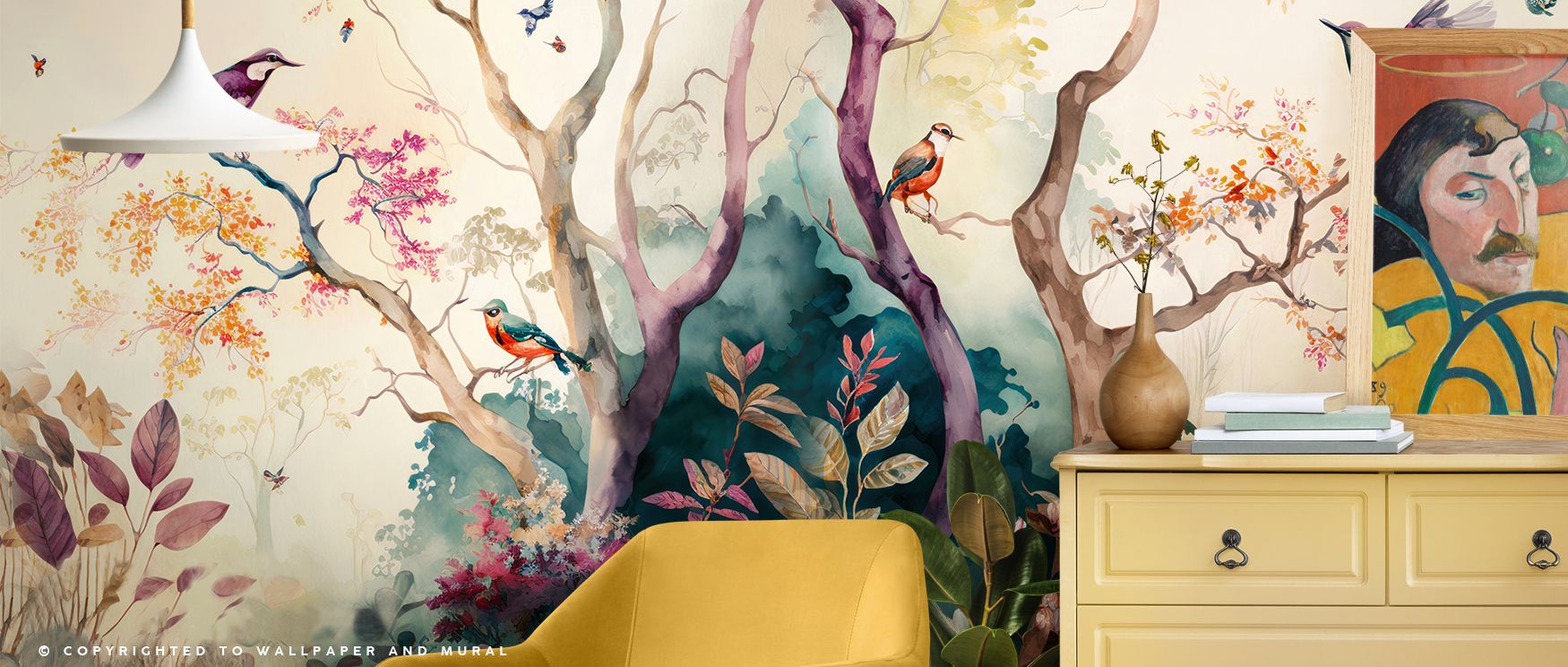 Magical Birds Wallpaper presents storytelling imagery layered with tone. Perfect for children’s rooms or playrooms, it enriches atmosphere with charm. Each motif conveys artistry, ensuring interiors resonate with playful energy, imagination, and inspirati