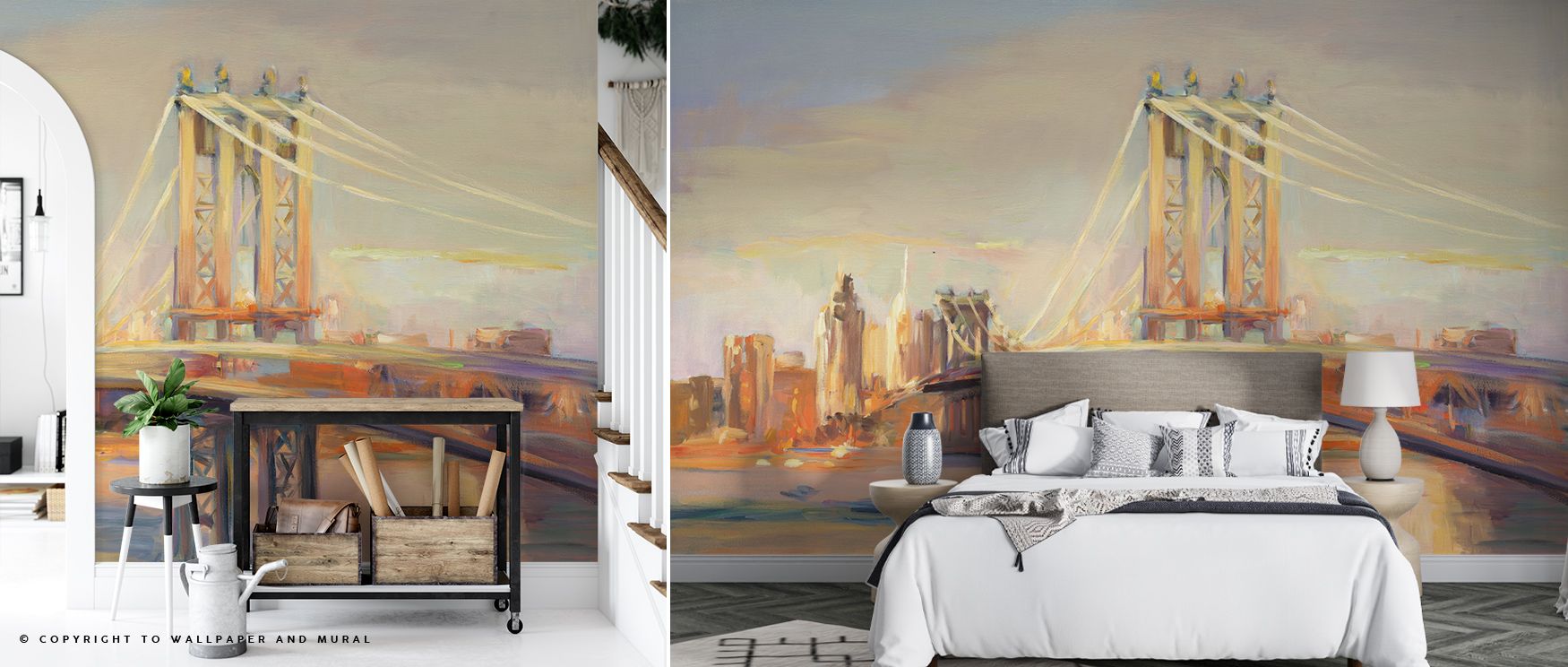 Manhattan Golden Reflection Wallpaper blossoms with radiant tones shaped into city motifs. Perfect for offices or bedrooms, it enriches atmosphere with pride. Each motif conveys artistry, ensuring walls resonate with balance, cultural heritage, and vibran