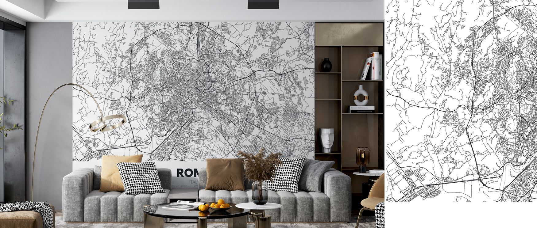 Map of Rome Wallpaper blossoms with heritage expressed in cartographic imagery. Perfect for living rooms or offices, it enriches atmosphere with pride. Each motif conveys artistry, ensuring walls radiate rhythm, heritage, and timeless cultural identity na
