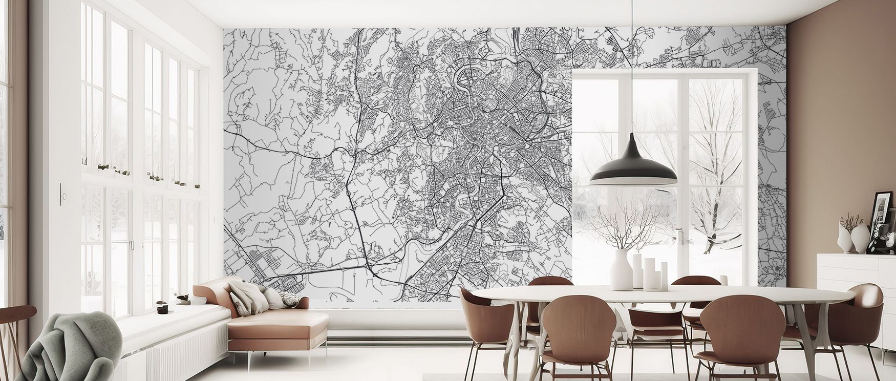 Map of Rome Wallpaper reflects historic identity expressed in layered maps. Perfect for offices or living rooms, it enriches atmosphere with charm. Each motif conveys artistry, ensuring walls resonate with rhythm, heritage, and metropolitan pride while sh