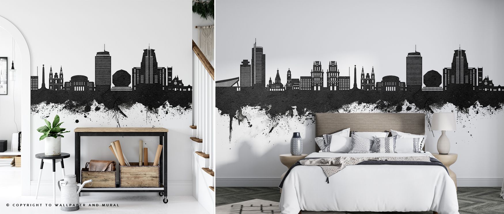Minsk Belarus Skyline Black & White Wallpaper carries historic rhythm in tonal contrasts, where silhouettes rise in bold harmony. Its imagery reflects Minsk’s identity, enriching interiors with elegance. In bedrooms or offices, it offers walls refined atm