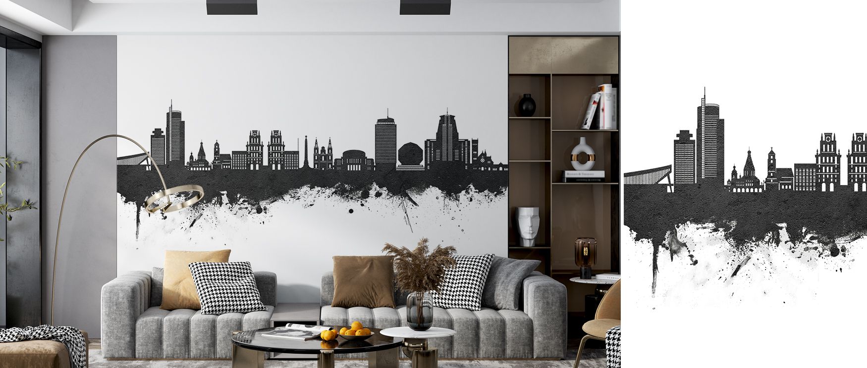 Refined elegance flows within the Minsk Belarus Skyline Black & White Wallpaper, where tones highlight architecture with balance. Its forms carry rhythm, enriching bedrooms or offices with design charm. Each glance reveals historic atmosphere shaped into 