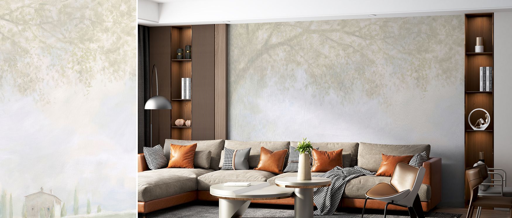 The Misty Morning Wallpaper brings together ethereal tones that echo the natural stillness of early hours. Its soft presence fosters peace, encouraging a slower rhythm in living rooms or bedrooms. With its refined textures, the design translates morning’s