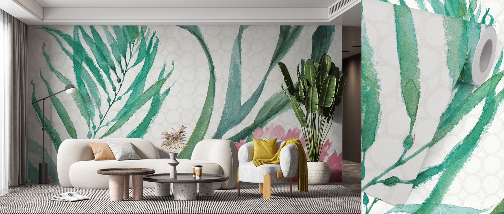 The Mixed Greens XVIII Wallpaper breathes calm into design, its layered tones suggesting gentle foliage arranged in rhythmic flow. Interiors gain visual depth while maintaining balance, making bedrooms or kitchens feel vibrant yet peaceful. Its elegance l