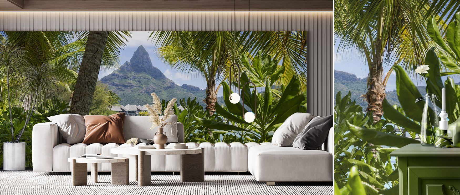 Subtle gradients flow across the Mount Otemanu Framed Wallpaper, where forms reflect calm grandeur. Its imagery enriches bedrooms or living rooms, creating atmosphere filled with serenity. Interiors resonate with balance, turning walls into landscapes ali