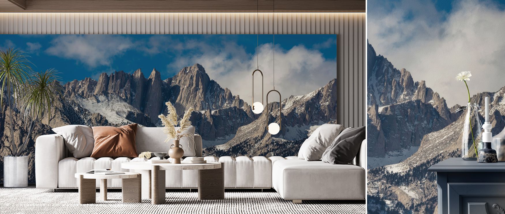 Serenity defines the Mount Whitney Pride Wallpaper, where tonal contrasts reflect natural rhythm. Its imagery enriches living rooms or bedrooms, creating atmosphere filled with grandeur. Interiors resonate with balance, turning walls into scenic landscape