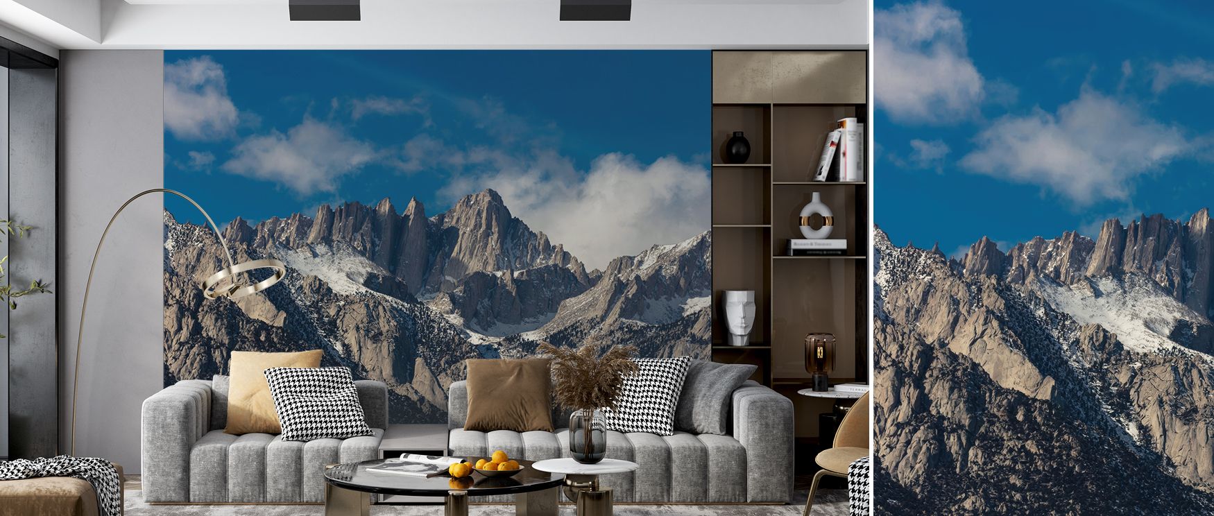 Composure resonates in the Mount Whitney Pride Wallpaper, where tones highlight rhythm of nature. Its imagery enriches bedrooms or offices, offering atmosphere filled with serenity. Walls become landscapes alive with grandeur, shaping interiors with balan