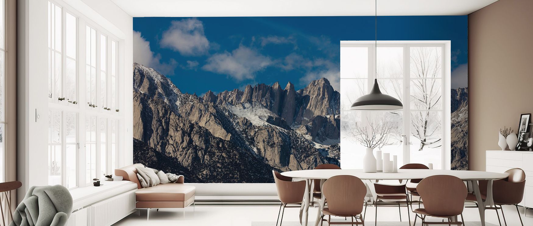 Layers of rhythm shape the Mount Whitney Pride Wallpaper, where imagery reflects cultural and natural grandeur. Its design enriches bedrooms or living rooms, creating atmosphere filled with serenity. Interiors gain composure, turning walls into scenic ref