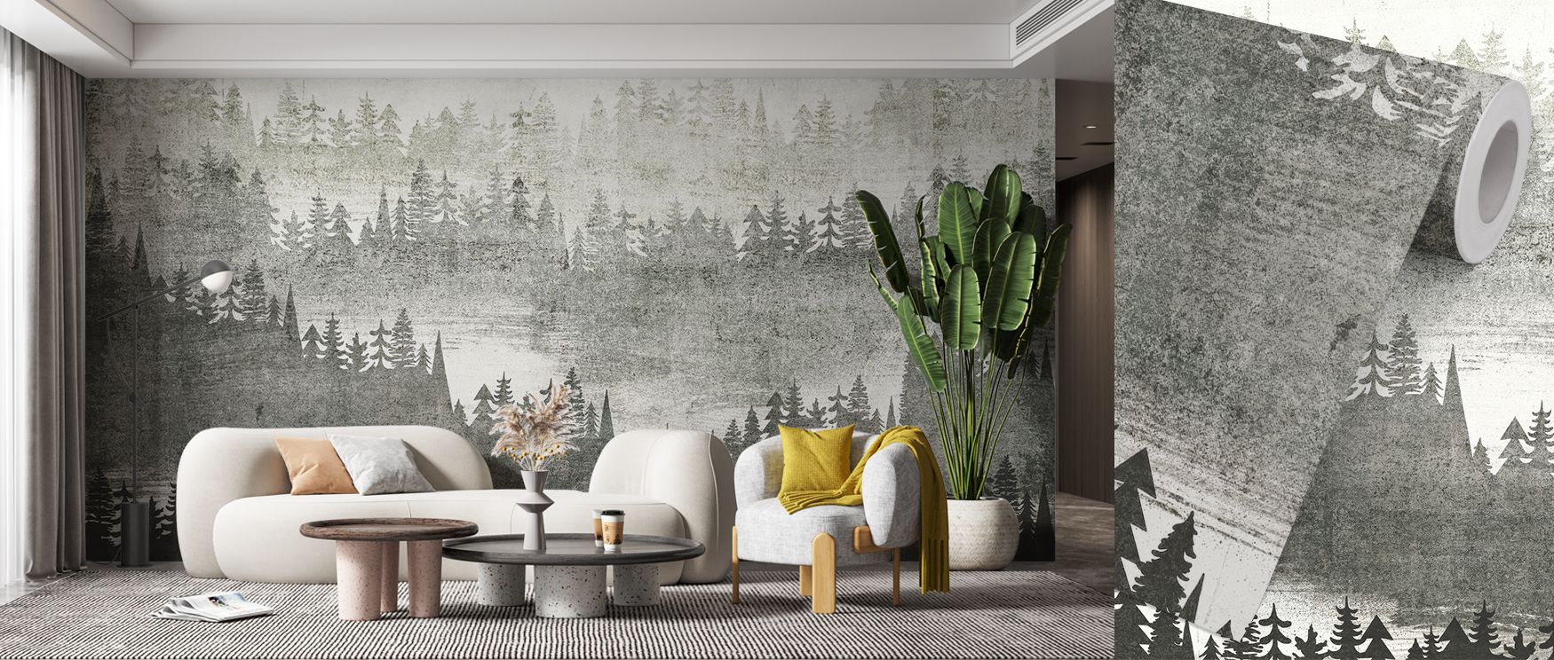 Mountainscape Silver Wallpaper conveys sophistication through tonal imagery, where forms rise into serenity. Its design enriches bedrooms or offices, creating atmosphere filled with balance. Walls become landscapes alive with calm rhythm, reflecting elega