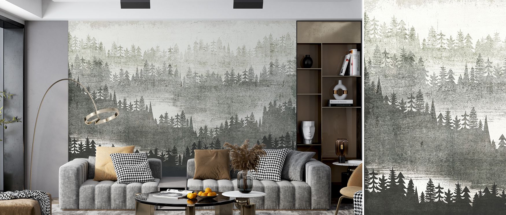 Calm elegance defines the Mountainscape Silver Wallpaper, where imagery carries rhythm of nature. Its tones enrich bedrooms or offices, creating atmosphere alive with serenity. Walls resonate with composure, shaping spaces into scenic landscapes filled wi