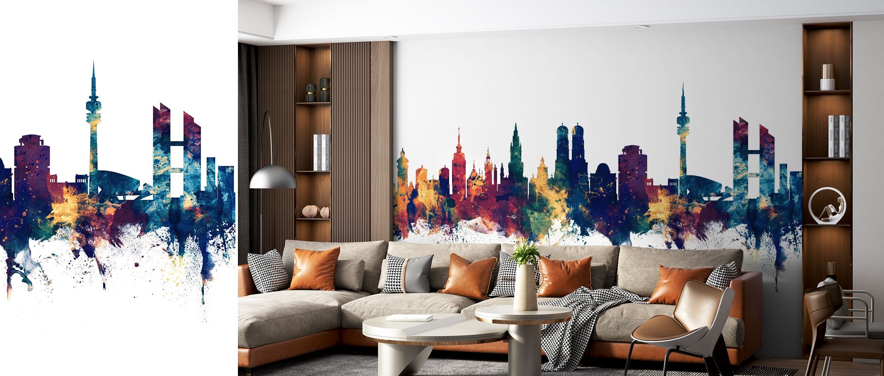 Refined balance emerges in the Munich Skyline Blue & Bronze Wallpaper, where tones highlight cultural rhythm. Its imagery enriches living rooms or bedrooms, creating atmosphere filled with elegance. Walls resonate with composure, shaping interiors into cu