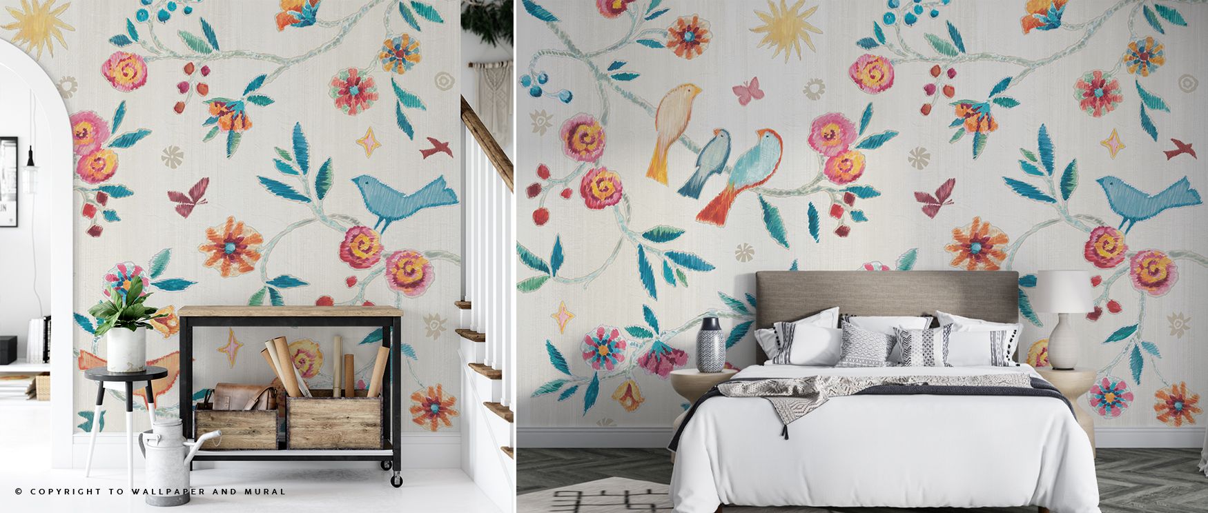 Within its motifs, the My Bohemian Life Storytime Wallpaper conveys freedom. Patterns flow gracefully, reflecting bohemian charm. Its imagery enriches living rooms or bedrooms, creating atmosphere alive with serenity. Walls resonate with artistic rhythm, 