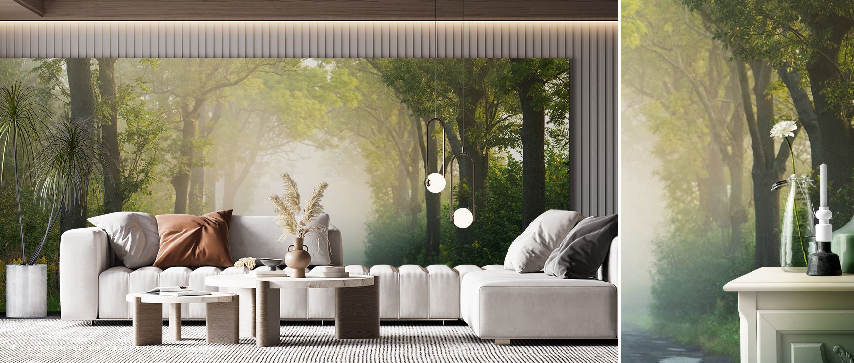 Mystical Road Wallpaper layers imagery across tonal contrasts, where roads suggest journey. Its design enriches bedrooms or living rooms, creating atmosphere alive with calmness. Walls gain rhythm, turning interiors into reflective landscapes enriched wit
