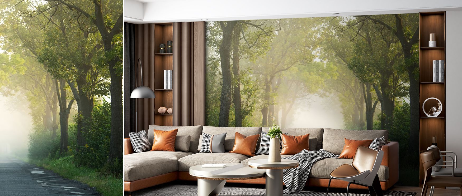 Subtle tones enrich the Mystical Road Wallpaper, where paths reflect mystery. Its imagery conveys calm rhythm, enriching bedrooms or offices with serenity. Walls become reflective landscapes, turning interiors into spaces filled with cultural charm and re
