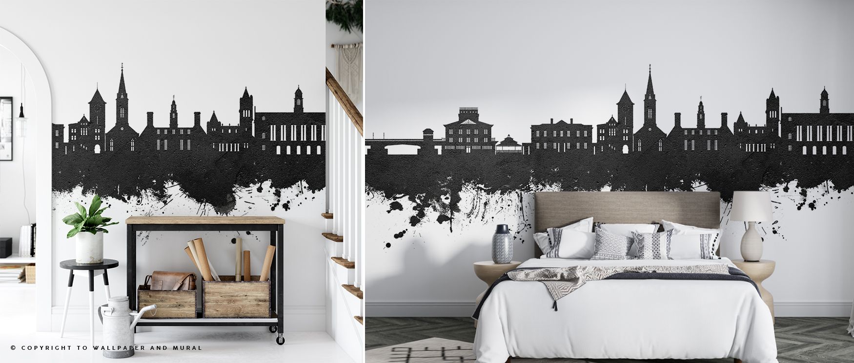 The New Bern North Carolina Skyline Black & White Wallpaper resonates with composure through tonal imagery. Its design enriches bedrooms or living rooms, creating atmosphere filled with heritage. Walls gain refinement, shaping interiors into reflective se
