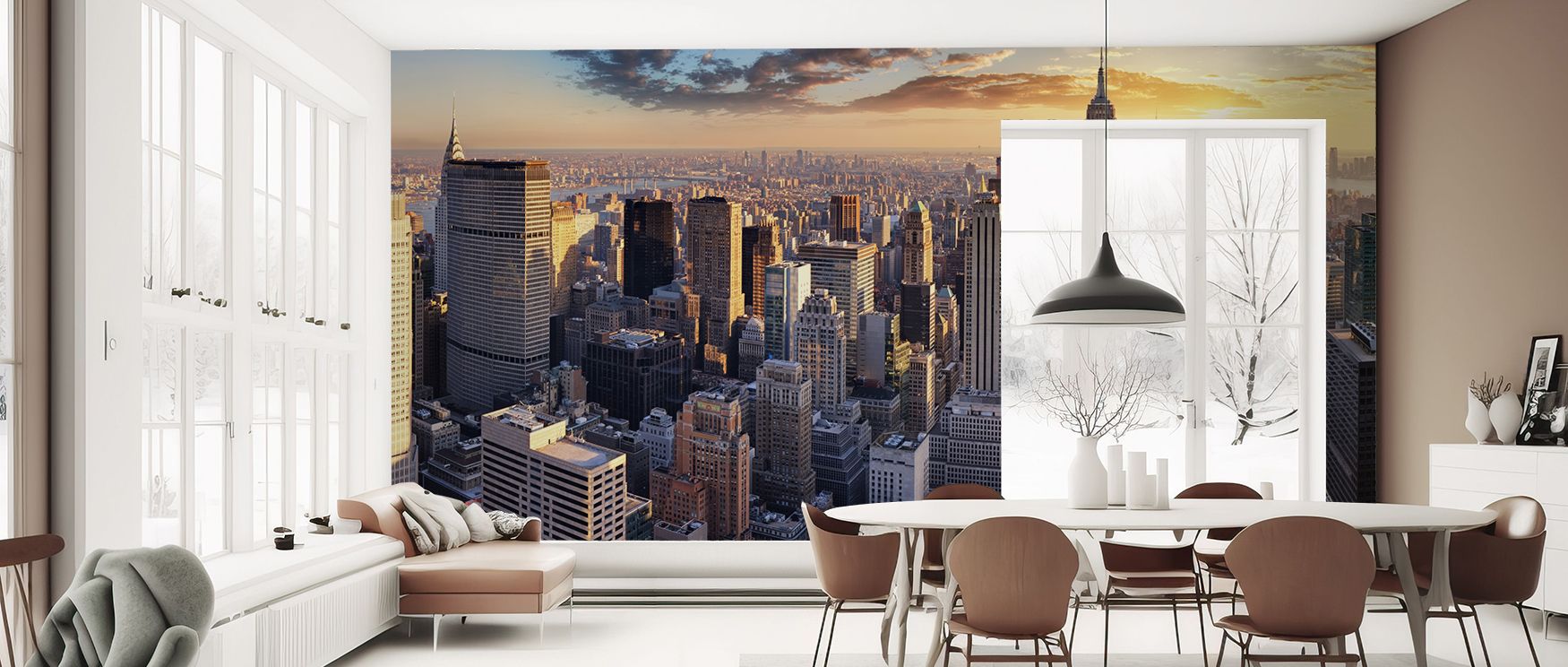New York City Sunset Wallpaper layers vibrant tones across imagery, where forms glow against dusk skies. Its design enriches living rooms or bedrooms, creating atmosphere filled with composure. Walls reflect sophistication, shaping interiors into metropol