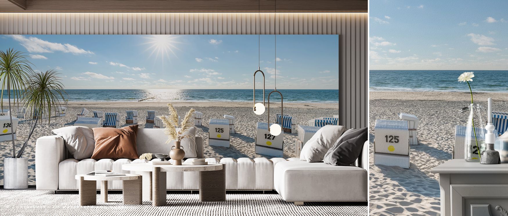 North Sea Light Wallpaper reflects serenity through coastal imagery, where tones highlight rhythm. Its design enriches living rooms or bedrooms, creating atmosphere alive with tranquility. Walls resonate with composure, turning interiors into reflective s