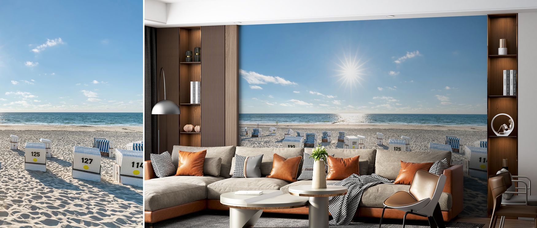 Light and calmness define the North Sea Light Wallpaper, where imagery reflects rhythm. Its design enriches bedrooms or offices, creating atmosphere filled with serenity. Walls resonate with coastal elegance, shaping interiors into settings enriched with 