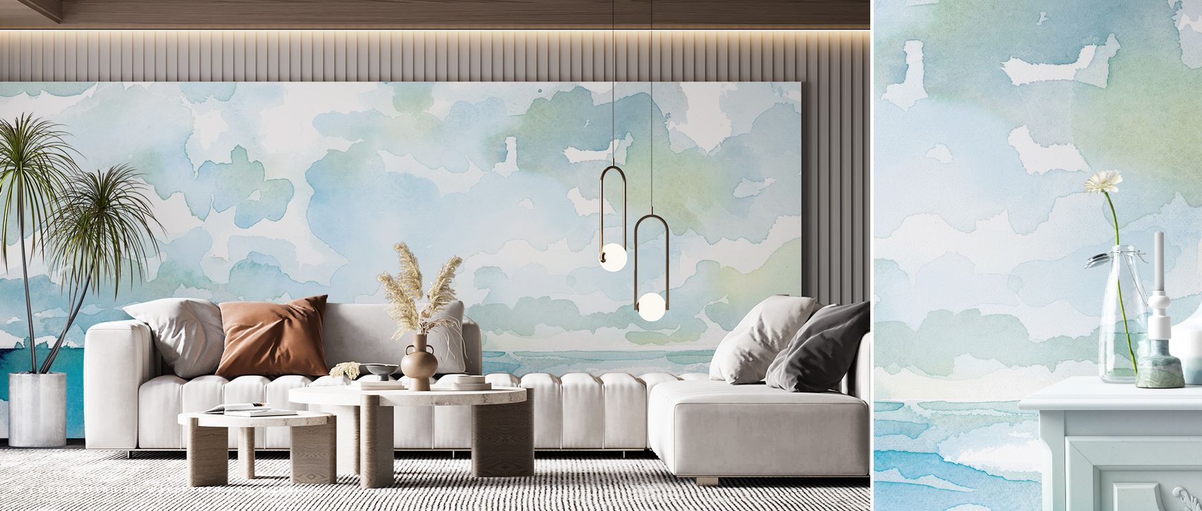 Calm energy resonates in the Ocean Dreaming Wallpaper, where sea-inspired tones stretch with balance and rhythm across the surface. Each element conveys freshness, making interiors expressive with seaside clarity. The design reflects grace and refinement,
