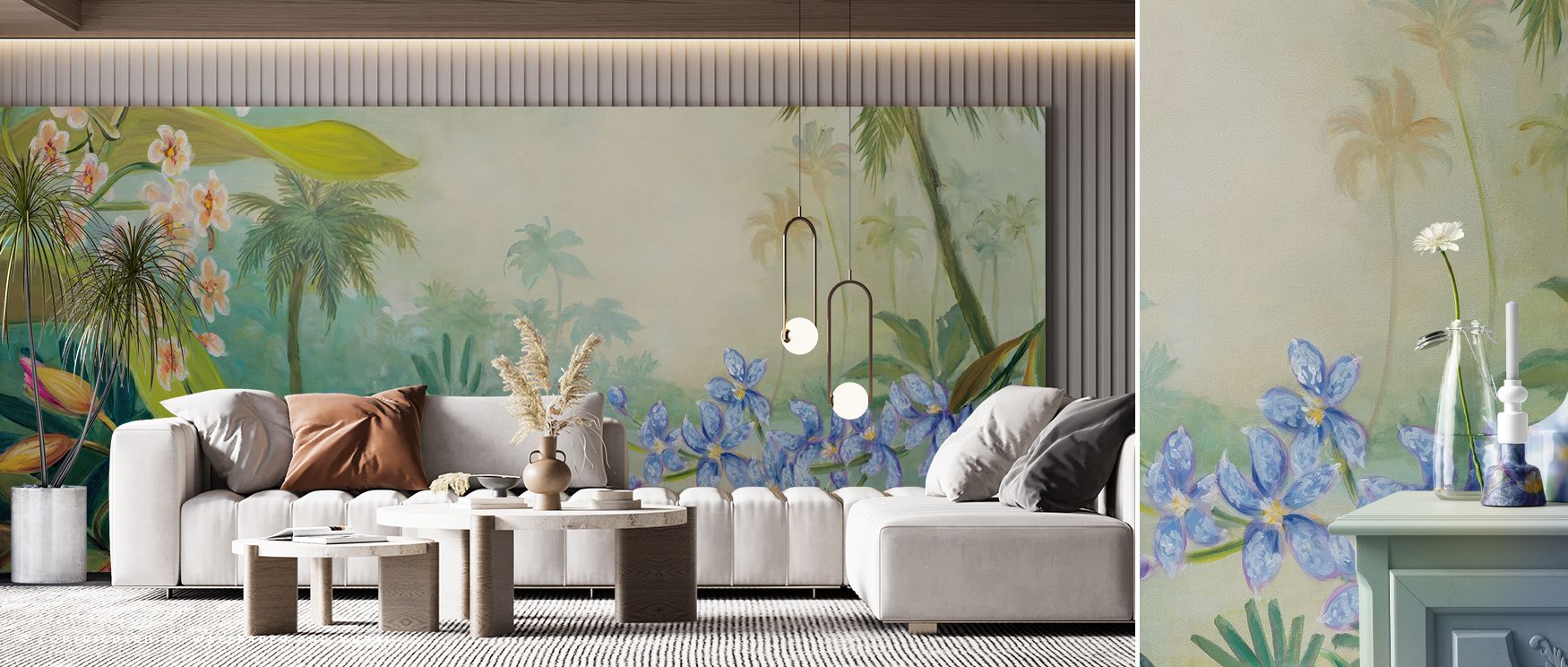 Across imagery, the Orchid River Wallpaper conveys rhythm of tone. Its patterns enrich bedrooms or living rooms, creating atmosphere alive with serenity. Walls resonate with balance, turning interiors into reflective settings enriched with floral elegance