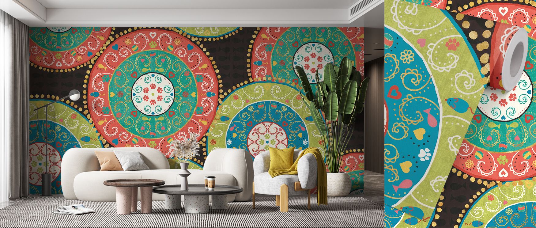 Otomi Cats VI Dark Wallpaper conveys whimsy through feline motifs, where tones reflect imagination. Its design enriches children’s bedrooms or playrooms, creating atmosphere filled with creativity. Walls resonate with charm, turning interiors into reflect