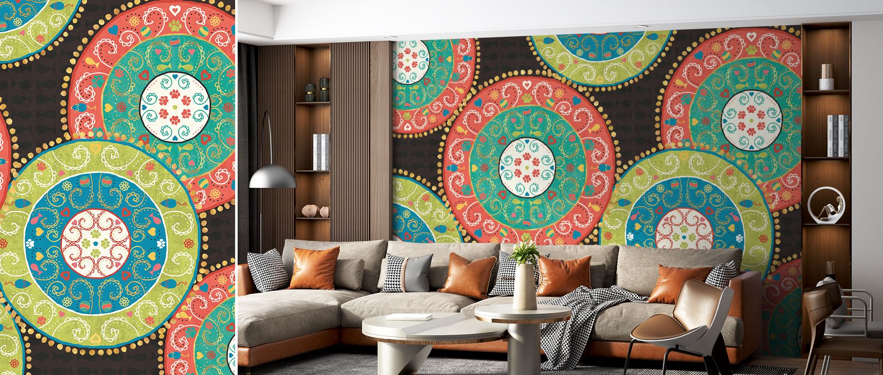 The Otomi Cats VI Dark Wallpaper layers lively imagery across rhythmic tones, where feline motifs reflect creativity. Its design enriches playrooms or nurseries, creating atmosphere alive with delight. Walls resonate with joy, turning interiors into refle