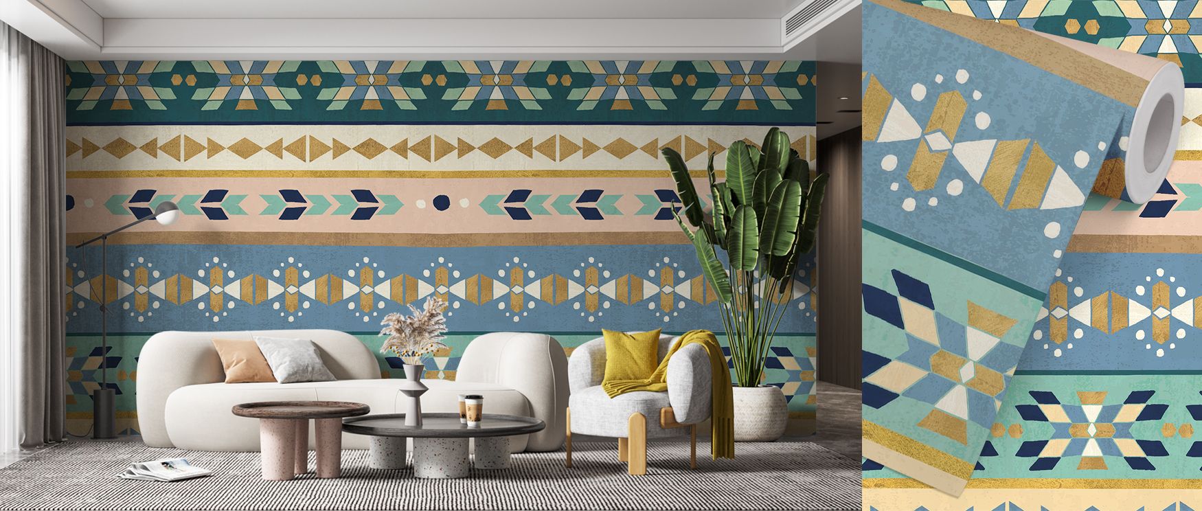 The Outdoor Symmetry Wallpaper conveys artistic rhythm through geometry, where repeating forms enrich interiors with tranquility. Its design balances beauty with composure, offering atmosphere that transforms bedrooms or living rooms. Walls become reflect