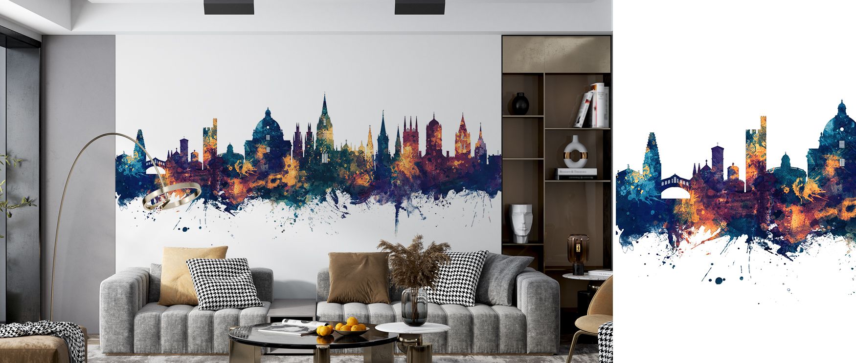 Across its forms, the Oxford England Skyline Blue & Bronze Wallpaper conveys balance between heritage and refinement. Its imagery enriches interiors, transforming living rooms or bedrooms into spaces alive with composure. The design carries cultural stren