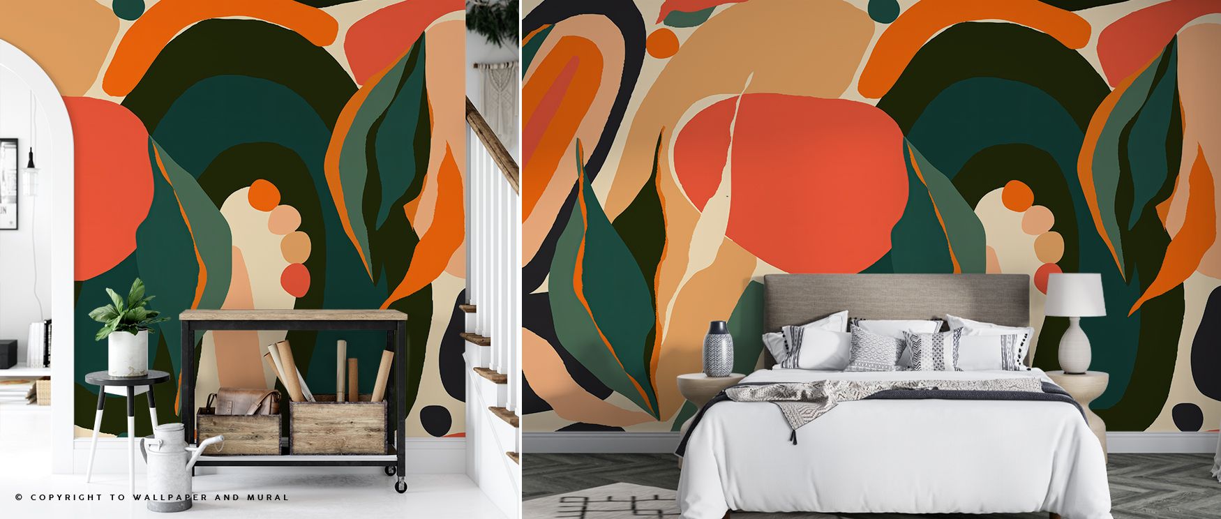 Palms stretch upward within the Palm Desert Wallpaper, creating rhythm that blends simplicity with refined desert charm. Each motif radiates subtle motion, evoking breezes that drift through quiet spaces. The design captures spacious calmness, offering wa