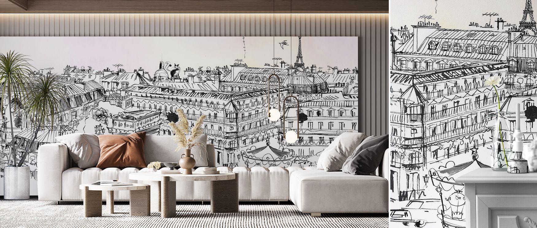 Cultural clarity resonates in the Paris Rooftops Wallpaper, where rooftop forms create rhythm across gentle tones. Each motif suggests balance, enriching atmosphere with Parisian charm. The design radiates timeless refinement, transforming interiors with 
