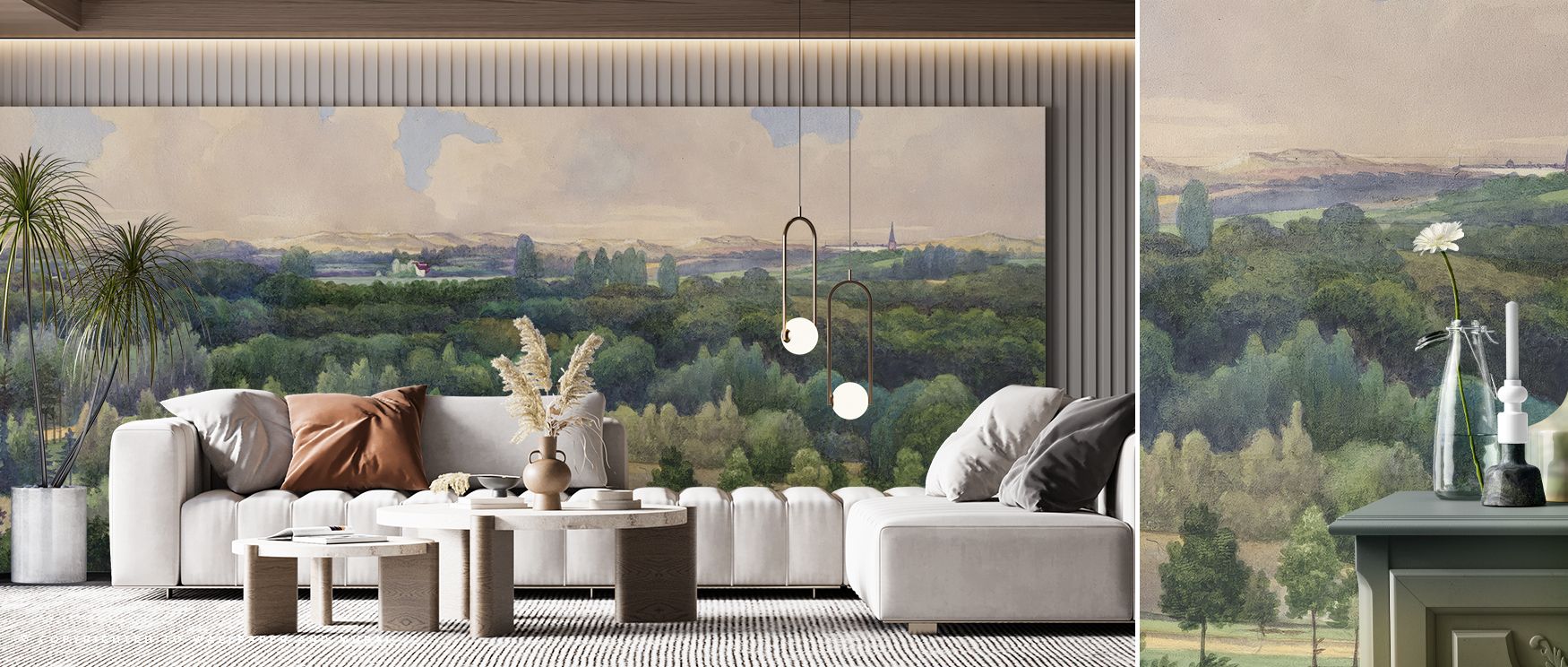 The Park Views Wallpaper conveys elegance through lush forms that radiate calm rhythm across surfaces. Each motif reflects balance and natural charm, enriching interiors with openness. The design provides atmosphere filled with serenity, turning walls int